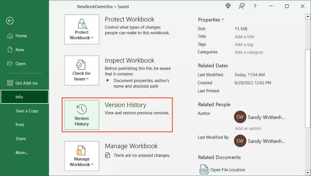 cách xem-excel-files-version-history-and-restore-previous-versions-5-nén - Help Desk Geek Cách xem lịch sử phiên bản tệp Excel (và khôi phục các phiên bản trước) hình 6