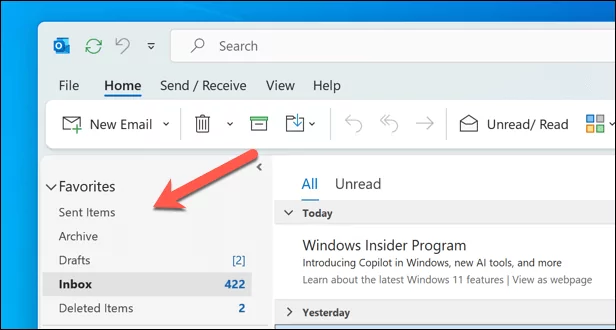 cách xóa-yêu thích-thư mục-trong-microsoft-outlook-2-nén - Help Desk Geek Cách xóa thư mục yêu thích trong Microsoft Outlook hình 2