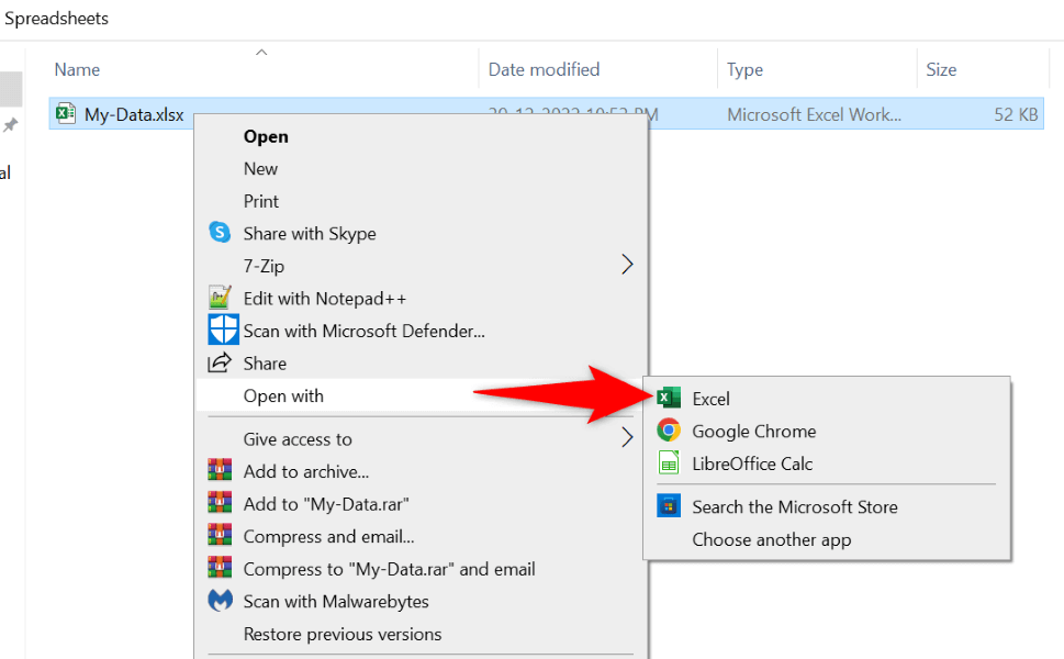 excel-file-wont-open-9-fixes-to-try-1-nén - Help Desk Geek ảnh chụp màn hình mở tệp bằng Excel
