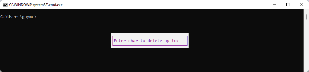 13-f4-delete-up-to-char - Help Desk Geek 36 Phím tắt nhắc lệnh Windows tốt nhất hình 13