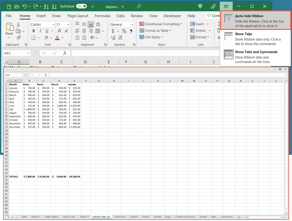 cách dừng-microsoft-excel-thanh công cụ-từ-biến-7-nén - Help Desk Geek Cách ngăn thanh công cụ Microsoft Excel biến mất hình 7