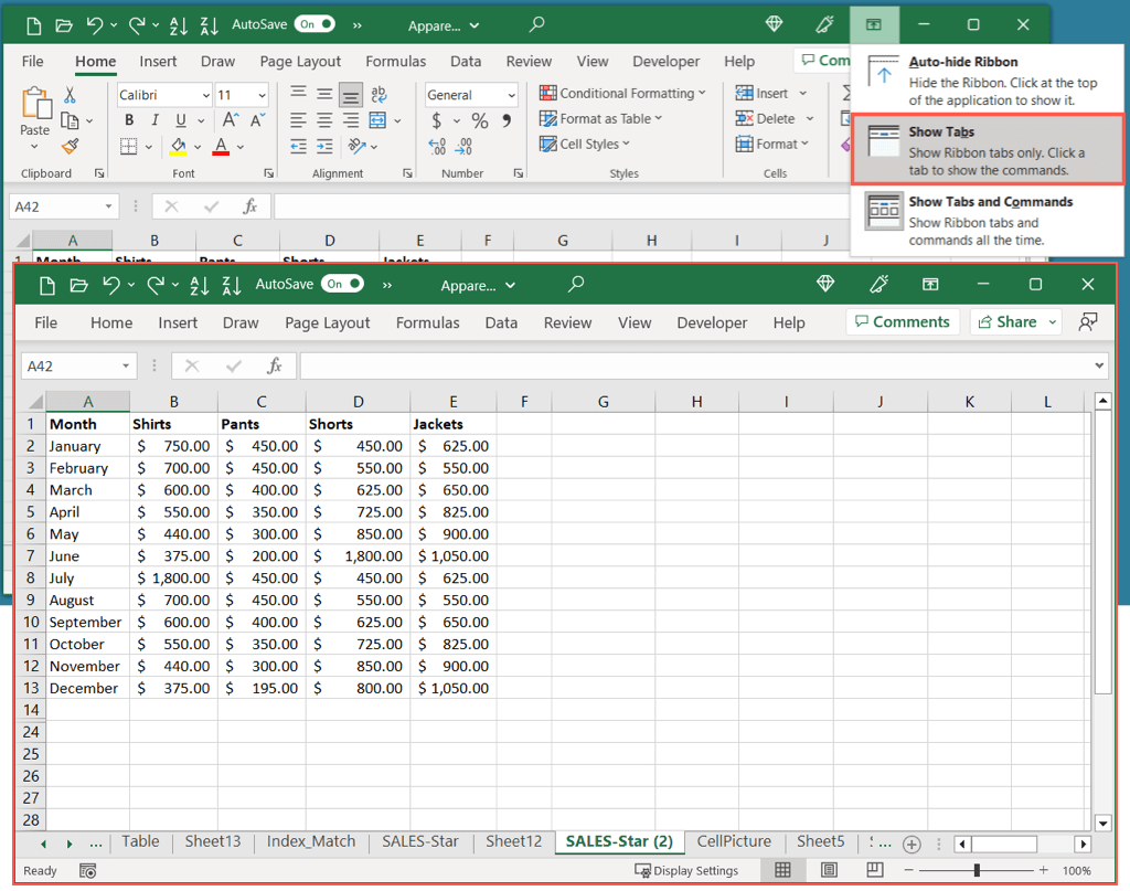 cách dừng-microsoft-excel-thanh công cụ-từ-biến-8-nén - Help Desk Geek Cách ngăn thanh công cụ Microsoft Excel biến mất hình 8