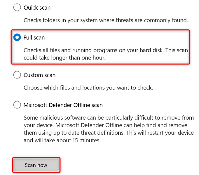 11-run-full-virus-scan-on-windows-11 - Help Desk Geek Cách khắc phục Windows 11 File Explorer Chậm hoặc không phản hồi hình 11