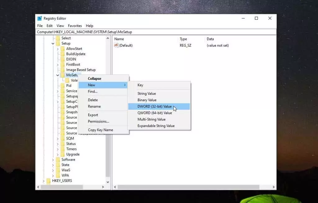 8-đăng ký-giá trị mới - Help Desk Geek Sửa lỗi Windows 11 báo “Bộ xử lý của bạn không được hỗ trợ” hình 10