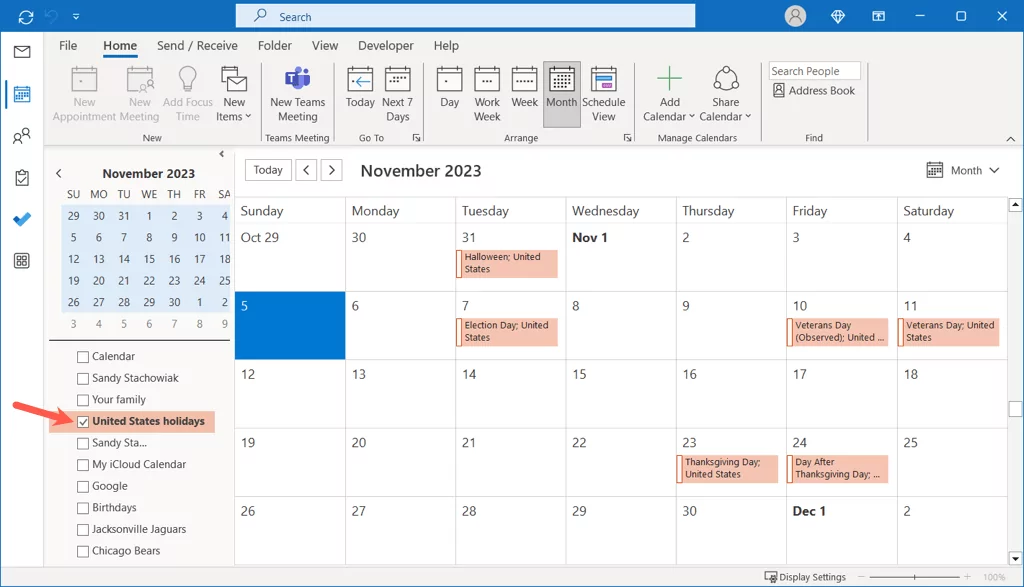 cách thêm ngày nghỉ vào triển vọng của bạn lịch-3-nén - Help Desk Geek Cách thêm ngày lễ vào lịch Outlook của bạn hình 3
