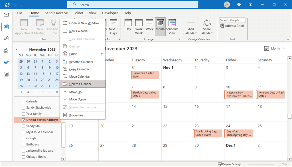 cách thêm ngày nghỉ vào triển vọng của bạn lịch-6-nén - Help Desk Geek Cách thêm ngày lễ vào lịch Outlook của bạn hình 6