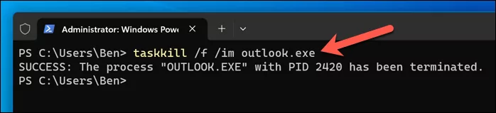 cách khởi động lại-microsoft-outlook-windows-and-mac-7-nén - Bộ phận trợ giúp Geek Cách khởi động lại Microsoft Outlook (Windows và Mac) hình 7
