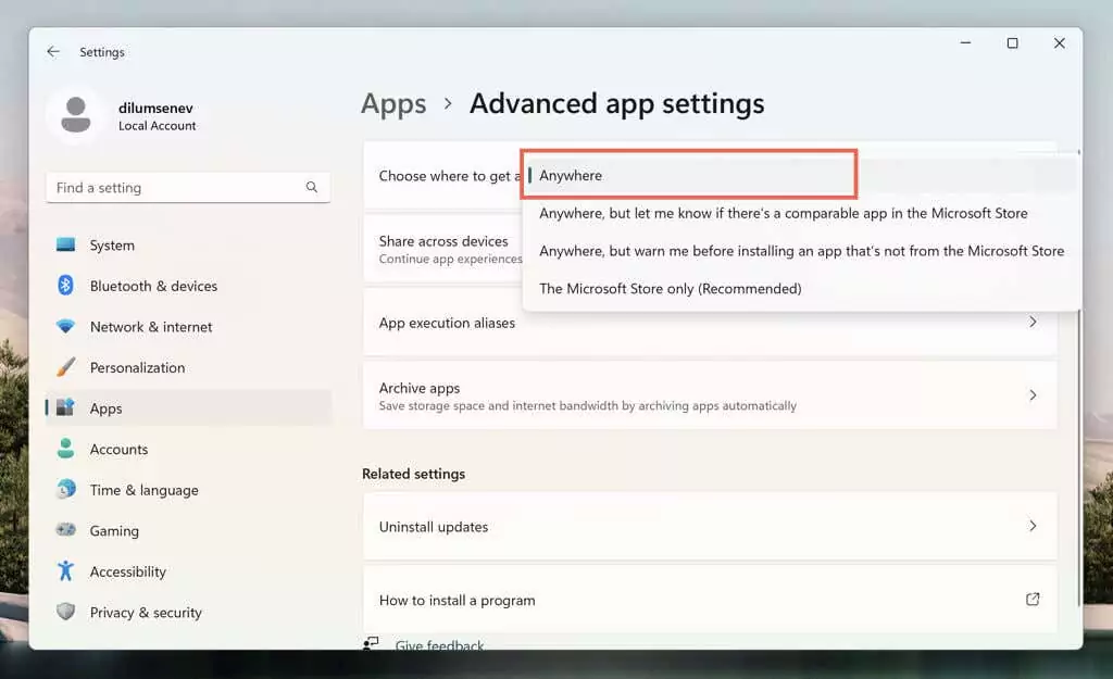 cách tắt-microsoft-verified-app-warning-in-windows-11-5-nén - Help Desk Geek Cách rẽ Off Cảnh báo ứng dụng đã được Microsoft xác minh trong Windows 11 hình ảnh 5