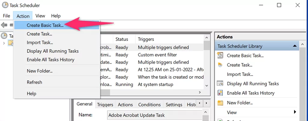 image-248 - Help Desk Geek Cách lên lịch chạy một tập tin hàng loạt trong Windows 11/10 bằng cách sử dụng Trình lập lịch tác vụ hình 3