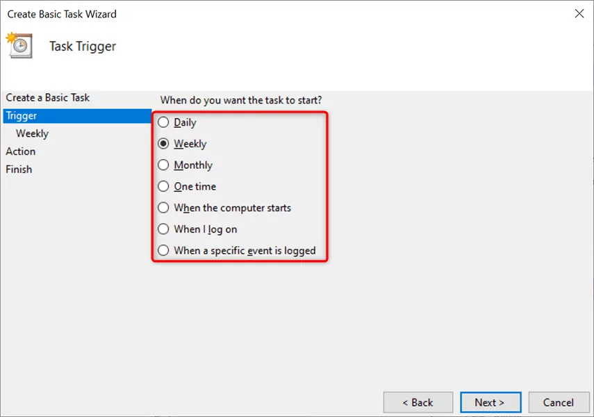 image-250 - Help Desk Geek Cách lên lịch chạy một tập tin hàng loạt trong Windows 11/10 bằng cách sử dụng Trình lập lịch tác vụ hình 5