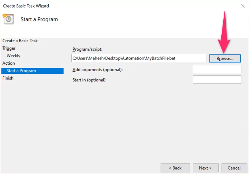 image-253 - Help Desk Geek Cách lên lịch chạy một tập tin hàng loạt trong Windows 11/10 bằng cách sử dụng Trình lập lịch tác vụ hình 8