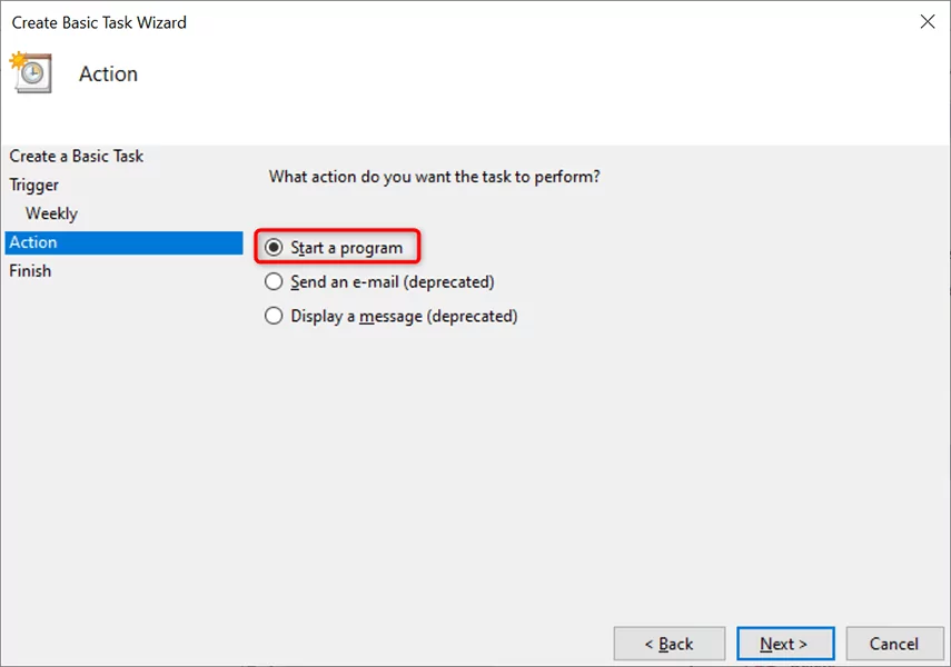image-252 - Bộ phận trợ giúp Geek Cách lên lịch chạy một tập tin hàng loạt trong Windows 11/10 bằng cách sử dụng Trình lập lịch tác vụ hình 7
