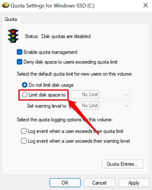 image-43 - Help Desk Geek Cách đặt hạn ngạch đĩa cho người dùng trong Windows 11 hình 7