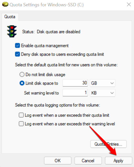 image-45 - Help Desk Geek Cách đặt hạn ngạch đĩa cho người dùng trong Windows 11 ảnh 10
