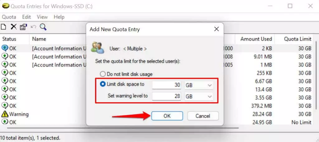 18-set-qouta-limit-windows-11 - Help Desk Geek Cách đặt hạn ngạch đĩa cho người dùng trong Windows 11 hình 19