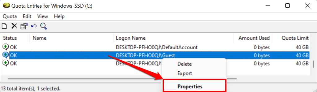 19-thuộc-tài-người-dùng-mở - Help Desk Geek Cách đặt hạn ngạch đĩa cho người dùng trong Windows 11 hình 20
