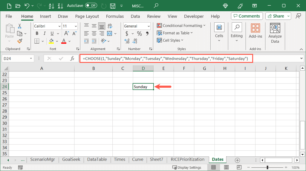 cách hiển thị ngày theo ngày trong tuần trong microsoft-excel-10-nén - Help Desk Geek Cách hiển thị ngày thành ngày trong tuần trong Microsoft Excel hình 11