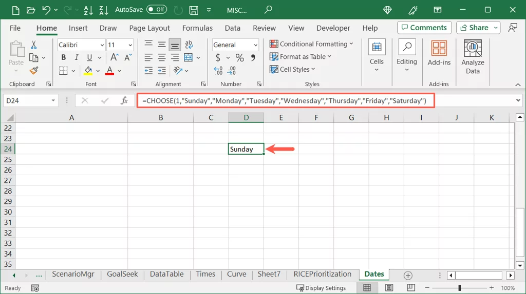 cách hiển thị ngày theo ngày trong tuần trong microsoft-excel-10-nén - Help Desk Geek Cách hiển thị ngày thành ngày trong tuần trong Microsoft Excel hình 11
