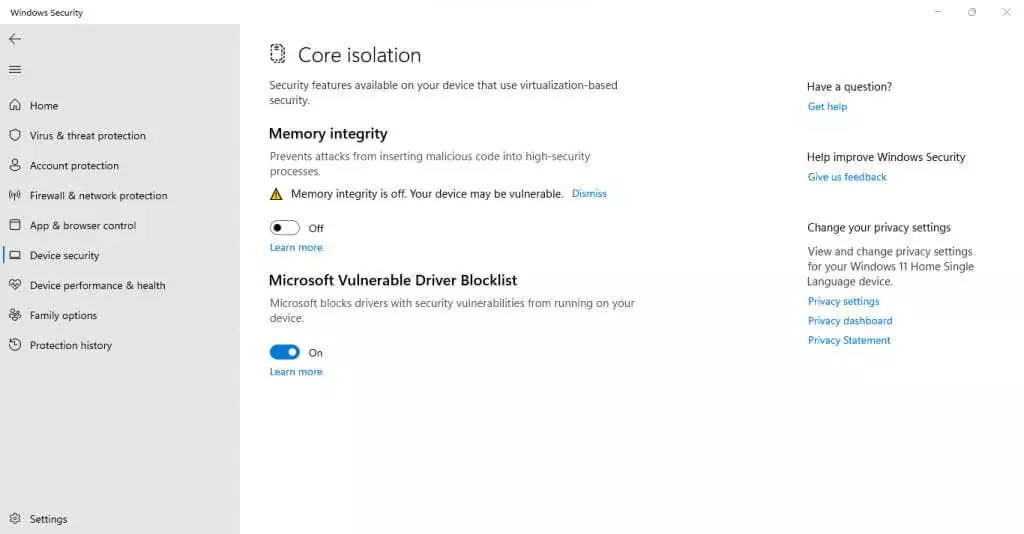 “Bảo vệ ngăn xếp được thực thi bằng phần cứng ở chế độ hạt nhân” trong Windows 11 là gì?  hình ảnh 6