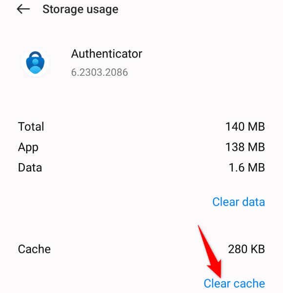 microsoft-authenticator-app-not-working-6-fixes-for-iphone-and-android-5-nén - Mẹo kỹ thuật trực tuyến Xóa hình ảnh bộ đệm ứng dụng của Microsoft Authenticator