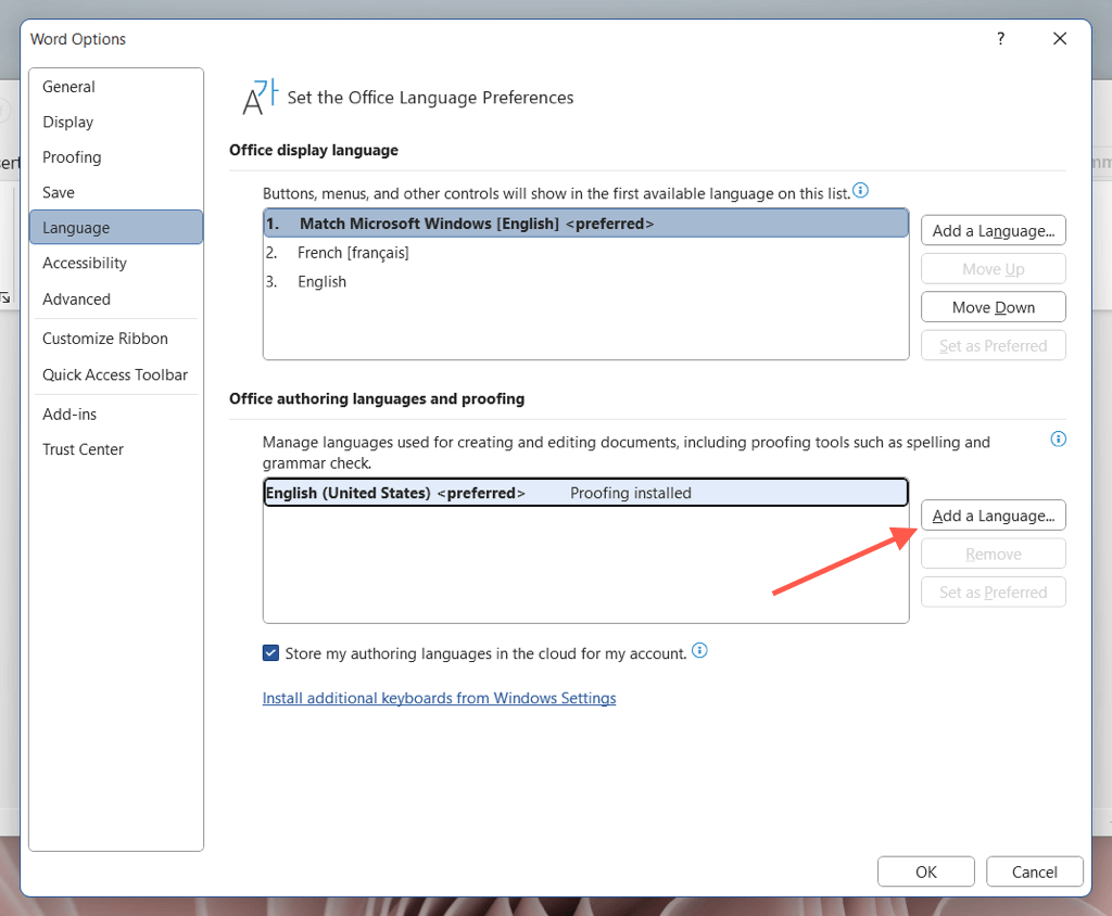 cách thay đổi ngôn ngữ-in-microsoft-word-7-nén - Bộ phận trợ giúp Geek Cách thay đổi ngôn ngữ trong Microsoft Word hình 7