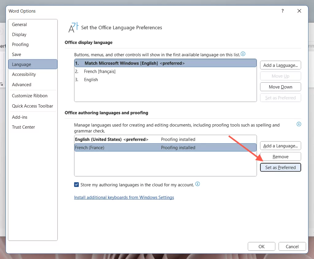 cách thay đổi ngôn ngữ-trong-microsoft-word-9-nén - Bộ phận trợ giúp Geek Cách thay đổi ngôn ngữ trong Microsoft Word hình 9