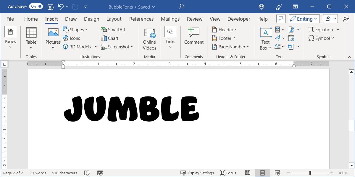cách tạo bong bóng-chữ-trong-microsoft-word-2-nén - Help Desk Geek Cách tạo chữ bong bóng trong Microsoft Word hình 3