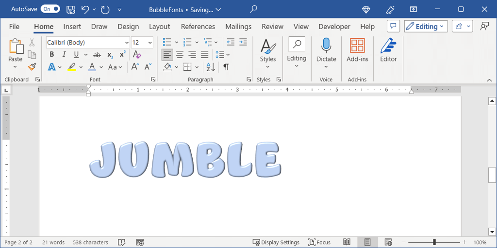 cách tạo bong bóng-chữ-trong-microsoft-word-20-nén - Help Desk Geek Cách tạo chữ bong bóng trong Microsoft Word hình 21
