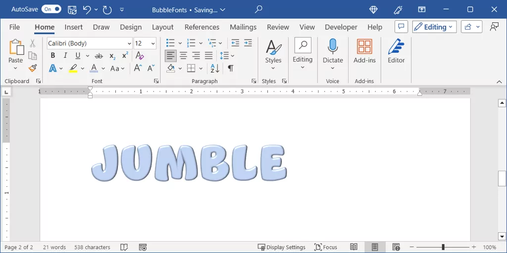 cách tạo bong bóng-chữ-trong-microsoft-word-20-nén - Help Desk Geek Cách tạo chữ bong bóng trong Microsoft Word hình 21