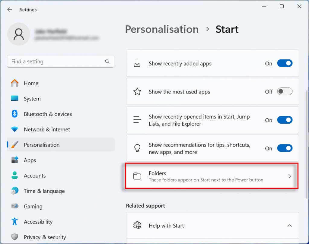 cách thêm-system-folders-to-the-bottom-of-the-windows-11-start-menu-3-nén - Help Desk Geek Chọn thư mục
