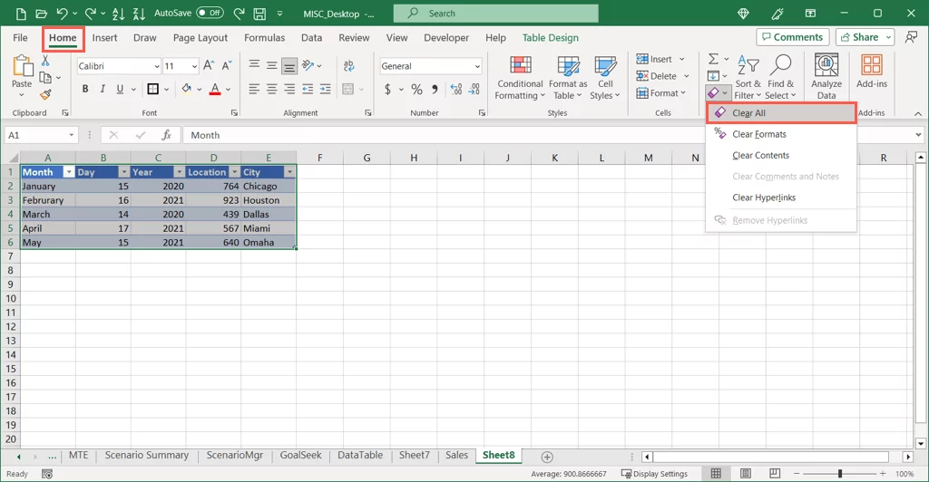 cách xóa hoặc xóa bảng trong Microsoft-Excel-3 được nén - Help Desk Geek Cách xóa hoặc xóa bảng trong Microsoft Excel hình 3