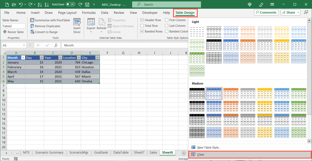 cách xóa hoặc xóa bảng trong Microsoft-Excel-6-nén - Help Desk Geek Cách xóa hoặc xóa bảng trong Microsoft Excel hình 6