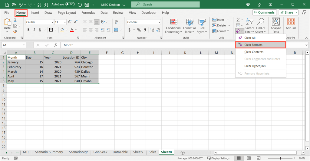 cách xóa hoặc xóa bảng trong microsoft-excel-12 được nén - Help Desk Geek Cách xóa hoặc xóa bảng trong Microsoft Excel hình 12