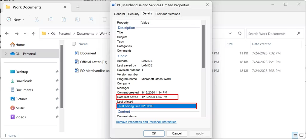 cách xem khi-một-microsoft-word-document-được tạo-hoặc-sửa-trong-windows-12-được nén - Help Desk Geek Cách nhận biết khi nào tài liệu Microsoft Word được tạo hoặc sửa đổi trong Windows image 12