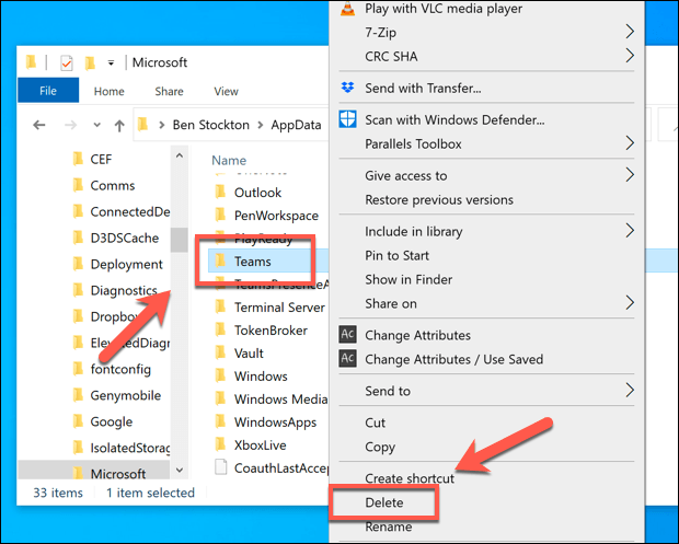 Microsoft-Teams-Config-Folder-Delete - Bộ phận trợ giúp Cách gỡ cài đặt Microsoft Teams khi liên tục cài đặt lại Hình 8