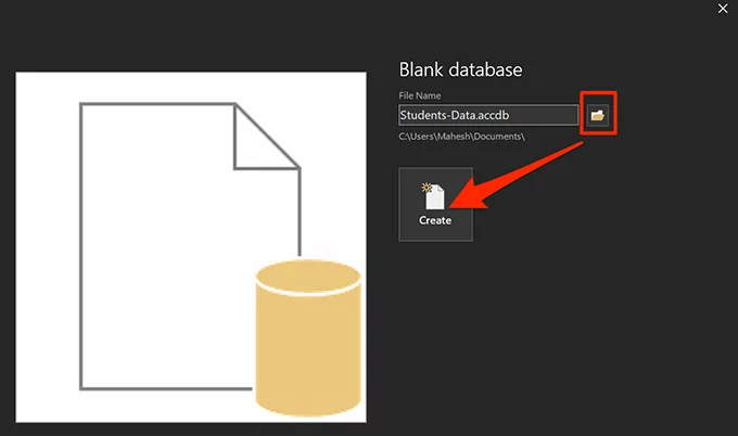create-database-1 - Bộ phận trợ giúp Geek Cách xây dựng cơ sở dữ liệu với Microsoft Access hình ảnh 3