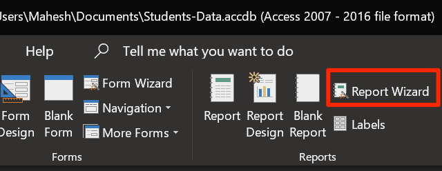 thuật sĩ báo cáo - Help Desk Geek Cách xây dựng cơ sở dữ liệu với Microsoft Access hình 21