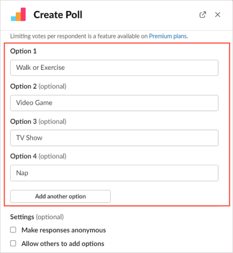 cách tạo và sử dụng polls-in-slack-5-nén - Mẹo công nghệ trực tuyến Tạo một cuộc thăm dò ý kiến của Slack với hình ảnh cuộc thăm dò ý kiến đơn giản 5