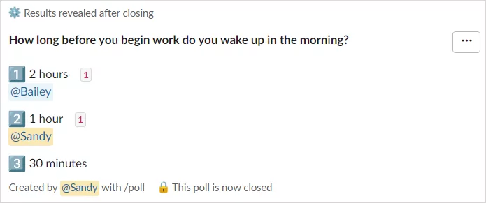 cách tạo và sử dụng polls-in-slack-11-nén - Mẹo công nghệ trực tuyến Tạo một cuộc thăm dò ý kiến của Slack với hình ảnh cuộc thăm dò ý kiến đơn giản 11