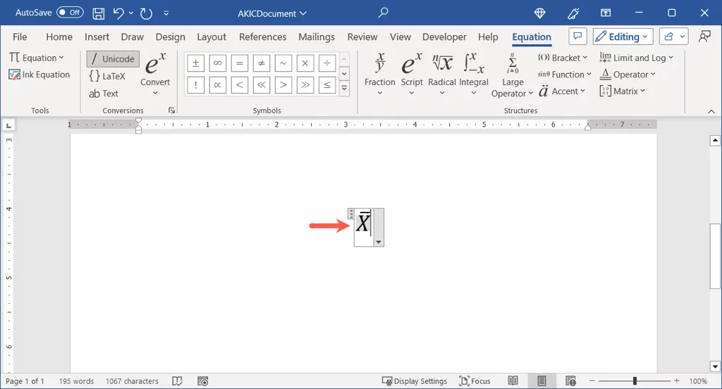 cách gõ-x-bar-biểu tượng-in-microsoft-word-12-nén - Help Desk Geek Cách gõ biểu tượng X-Bar trong Microsoft Word hình 12