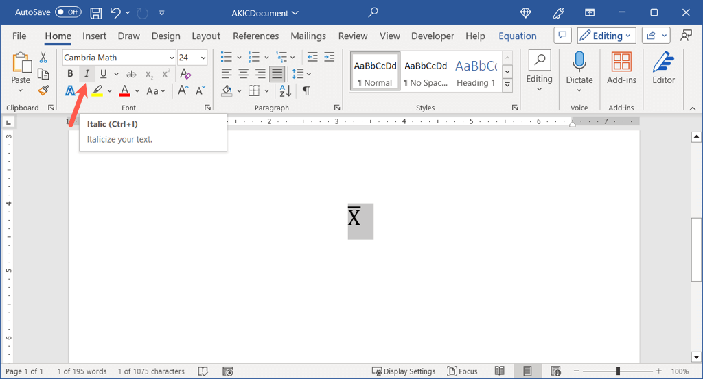 cách gõ-x-bar-biểu tượng-in-microsoft-word-14-nén - Help Desk Geek Cách gõ biểu tượng X-Bar trong Microsoft Word hình 14