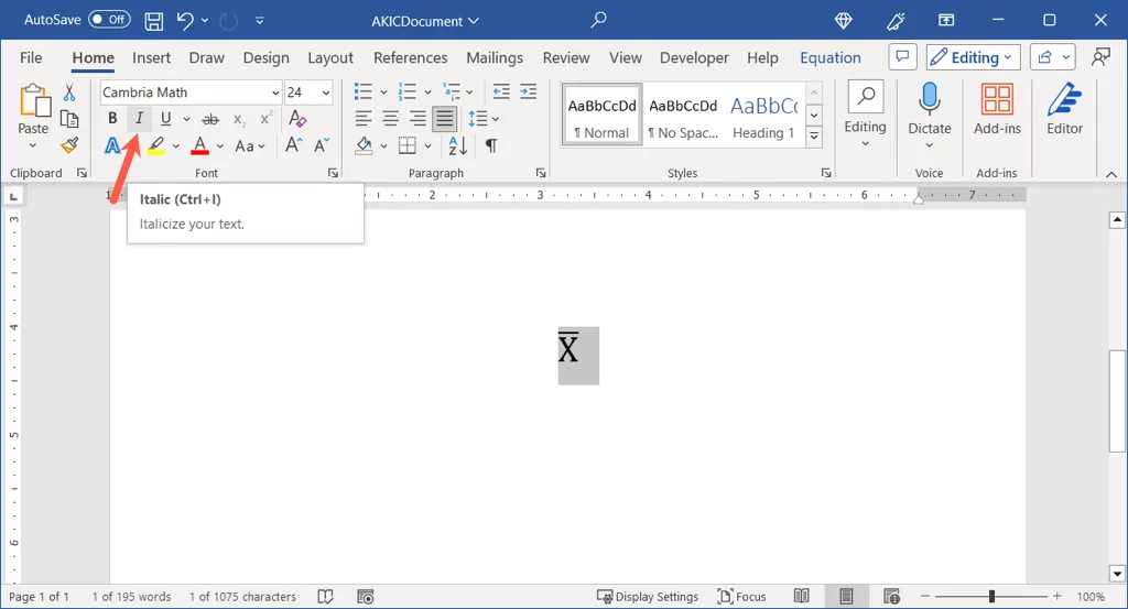 cách gõ-x-bar-biểu tượng-in-microsoft-word-14-nén - Help Desk Geek Cách gõ biểu tượng X-Bar trong Microsoft Word hình 14