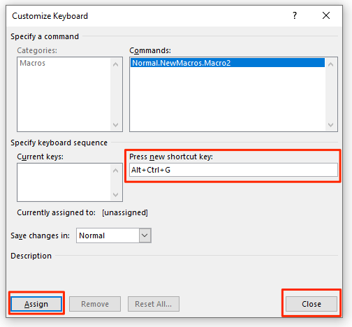 gán phím tắt - Help Desk Geek Xem tài liệu Word ở Chế độ toàn màn hình ảnh 11