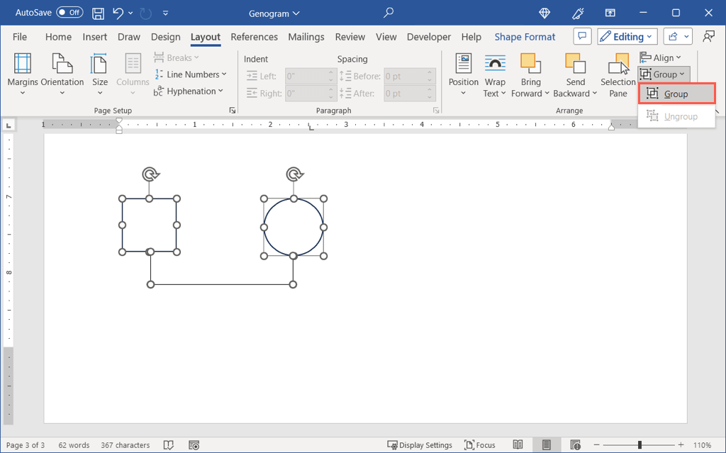 cách tạo một genogram-in-microsoft-word-18-nén - Help Desk Geek Cách tạo Genogram trong Microsoft Word ảnh 18