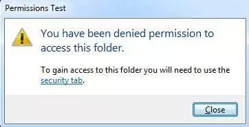 thư mục truy cập bị từ chối