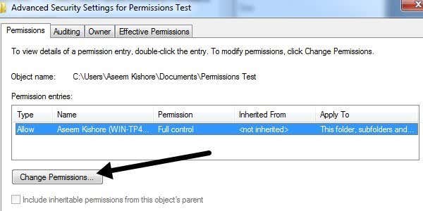 hộp thoại thay đổi quyền - Mẹo kỹ thuật trực tuyến hộp thoại thay đổi quyền