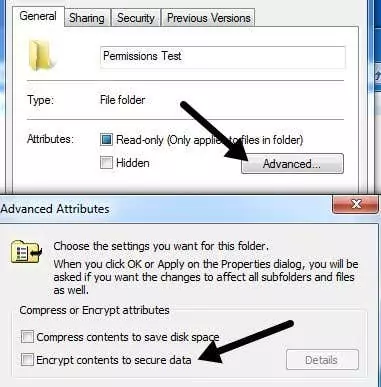 thư mục được mã hóa
