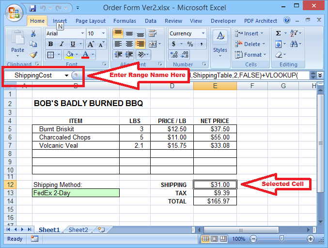 excel hình 6 - Help Desk Geek Tại sao bạn nên sử dụng dãy được đặt tên trong Excel hình 6
