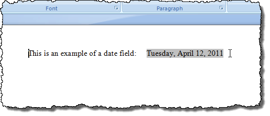 Ví dụ về tô bóng trường trong Word 2007 Ví dụ về tô bóng trường trong Word 2007
