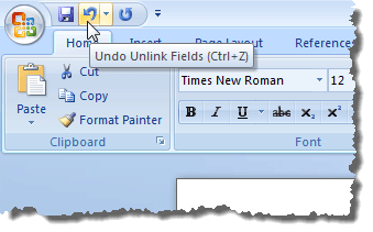 Hoàn tác hành động Hủy liên kết trường Hoàn tác hành động Hủy liên kết trường
